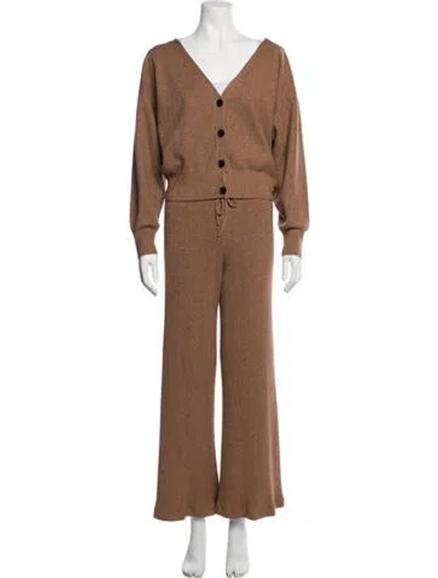 Pre-owned A.l.c Pant Set In Metallic/neutrals