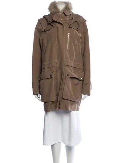 Pre-owned A.l.c Parka In Brown