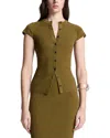 A.l.c Park Short-sleeve Cardigan In Green