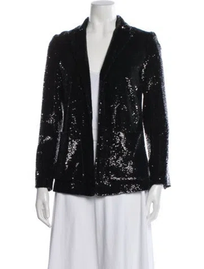 Pre-owned A.l.c Patterned Blazer In Black