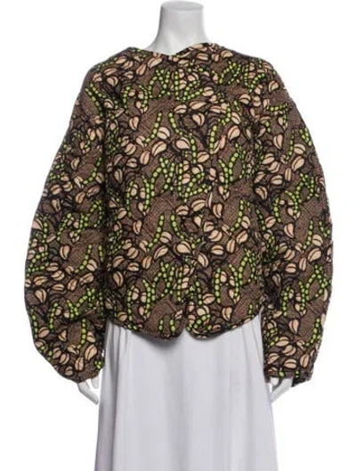 Pre-owned A.l.c Patterned Jacket In Black
