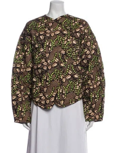 Pre-owned A.l.c Patterned Jacket In Black