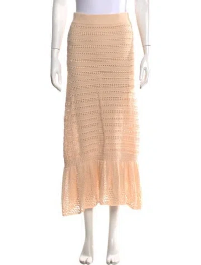 Pre-owned A.l.c Patterned Long Skirt In Neutrals