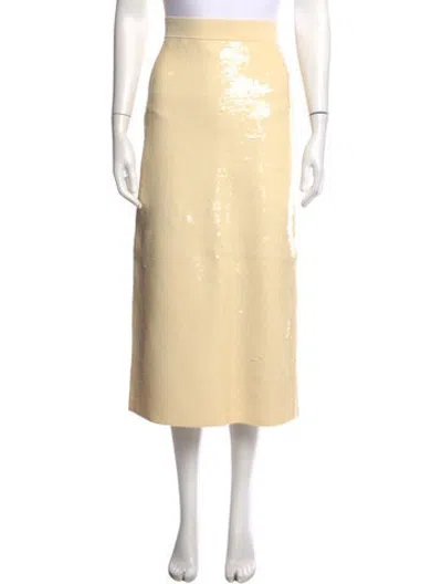 Pre-owned A.l.c Patterned Midi Length Skirt In Neutrals