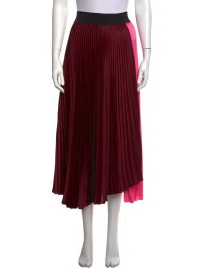 Pre-owned A.l.c Patterned Midi Length Skirt In Pink