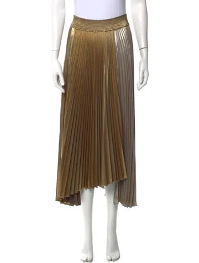 Pre-owned A.l.c Patterned Midi Length Skirt W/ Tags In Multi