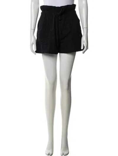 Pre-owned A.l.c Patterned Mini Shorts In Black