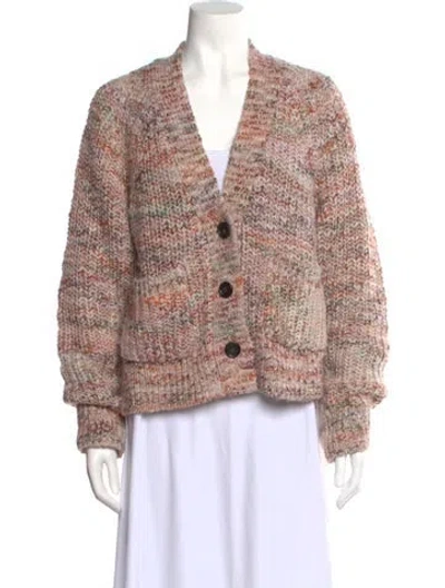 Pre-owned A.l.c Patterned V-neck Sweater In Neutral