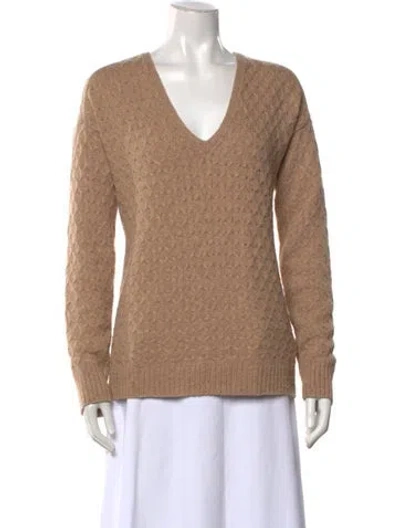 Pre-owned A.l.c Patterned V-neck Sweater In Neutrals
