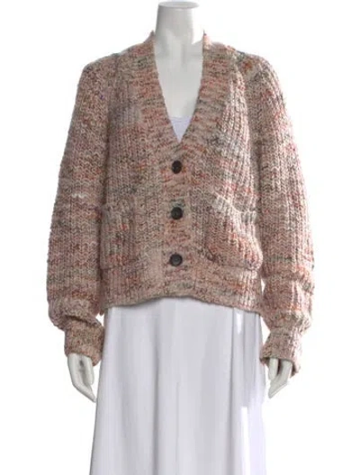 Pre-owned A.l.c Patterned V-neck Sweater In Pink