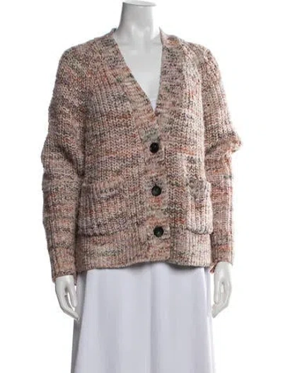 Pre-owned A.l.c Patterned V-neck Sweater In Pink