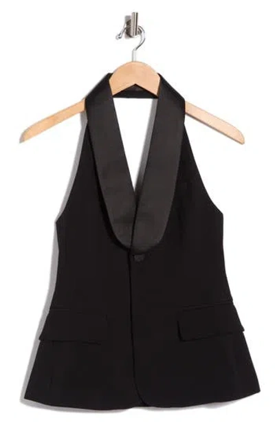 A.l.c . Payton Wool Blend Tuxedo Vest In Black
