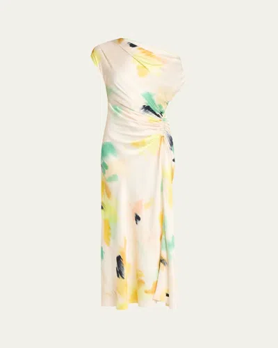 A.l.c Penny Draped Satin Maxi Dress