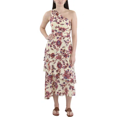 A.l.c Perry Womens Floral Print Silk Midi Dress In Multi
