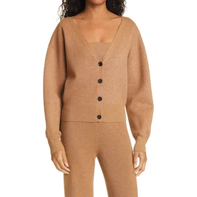 A.l.c . Peters Ii Metallic Cardigan In Brown