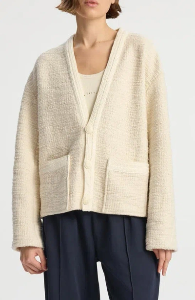 A.l.c Peyton Relaxed Knit Jacket In Buttercrea