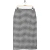 A.l.c . Phoebe Gingham Linen Blend Skirt In Multi