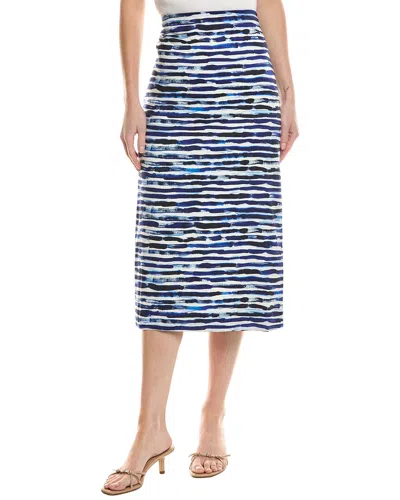 A.l.c A. L.c. Phoebe Linen-blend Print Skirt In Blue