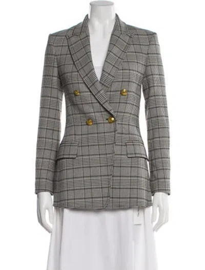 Pre-owned A.l.c Plaid Print Blazer In Multi
