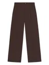 A.l.c Pleat-detailed Trousers In Brown