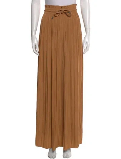 Pre-owned A.l.c Pleated Accents Long Skirt In Neutral