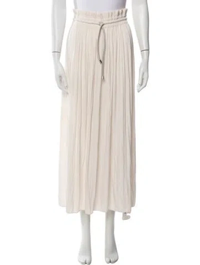 Pre-owned A.l.c Pleated Accents Long Skirt In Neutrals