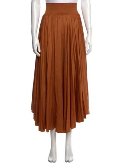Pre-owned A.l.c Pleated Accents Long Skirt In Neutrals