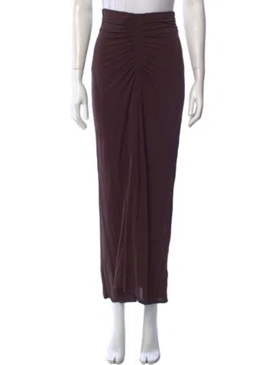 Pre-owned A.l.c Pleated Accents Long Skirt In Purple