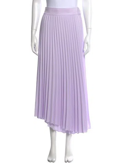 Pre-owned A.l.c Pleated Accents Long Skirt In Purple