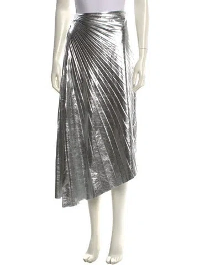 Pre-owned A.l.c Pleated Accents Midi Length Skirt