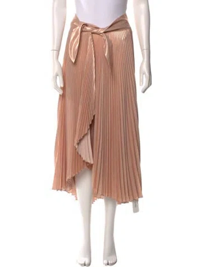 Pre-owned A.l.c Pleated Accents Midi Length Skirt