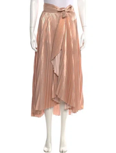 Pre-owned A.l.c Pleated Accents Midi Length Skirt