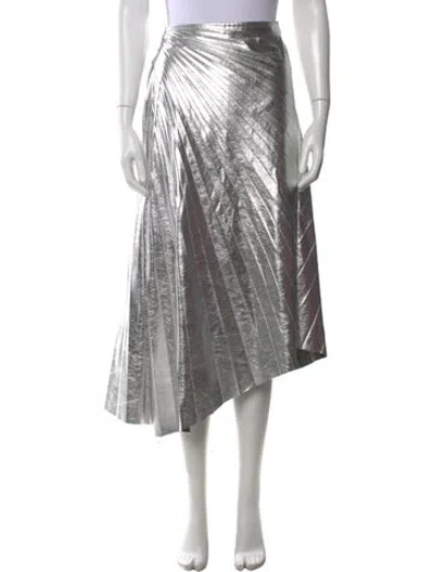 Pre-owned A.l.c Pleated Accents Midi Length Skirt