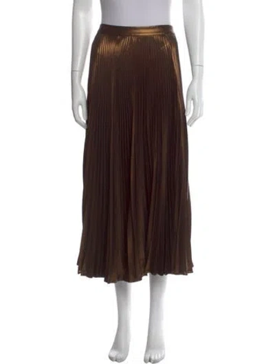 Pre-owned A.l.c Pleated Accents Midi Length Skirt
