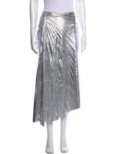Pre-owned A.l.c Pleated Accents Midi Length Skirt