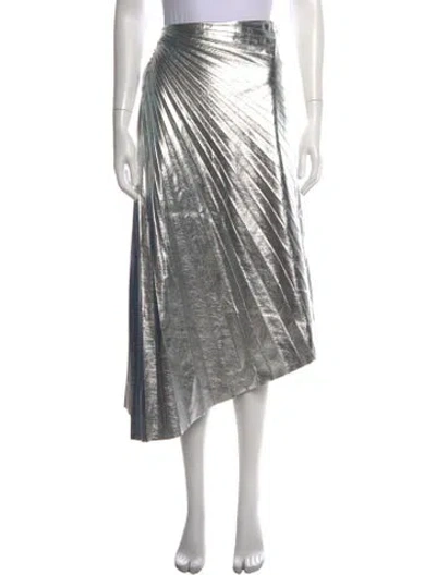 Pre-owned A.l.c Pleated Accents Midi Length Skirt