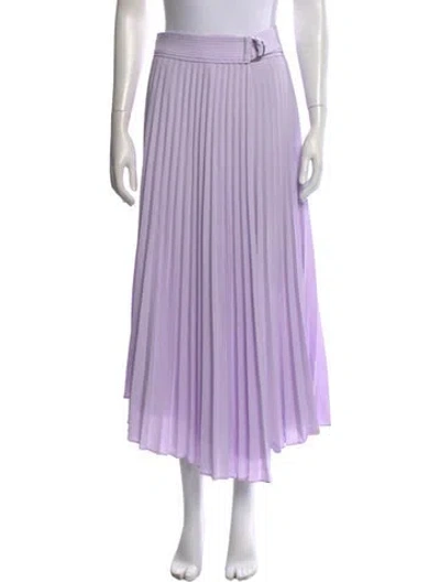 Pre-owned A.l.c Pleated Accents Midi Length Skirt In Purple