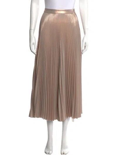 Pre-owned A.l.c Pleated Accents Midi Length Skirt W/ Tags
