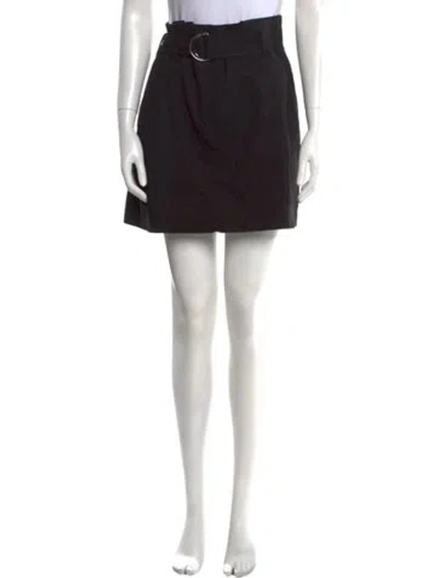 Pre-owned A.l.c Pleated Accents Mini Skirt In Black