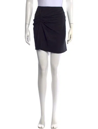 Pre-owned A.l.c Pleated Accents Mini Skirt In Black