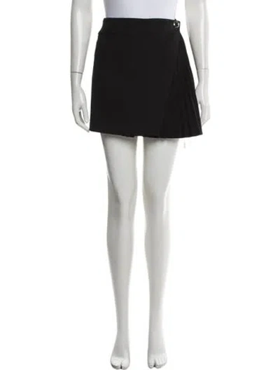 Pre-owned A.l.c Pleated Accents Mini Skirt In Gray