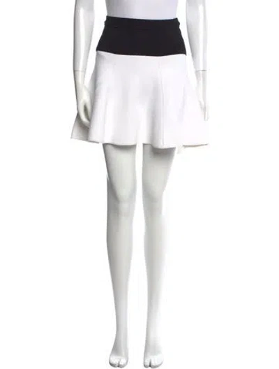 Pre-owned A.l.c Pleated Accents Mini Skirt In Multi