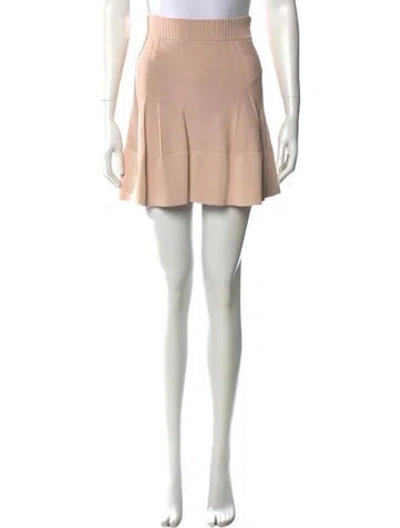 Pre-owned A.l.c Pleated Accents Mini Skirt In Neutral
