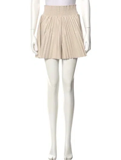 Pre-owned A.l.c Pleated Accents Mini Skirt In Neutral