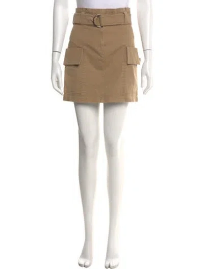 Pre-owned A.l.c Pleated Accents Mini Skirt In Neutral