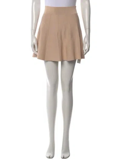 Pre-owned A.l.c Pleated Accents Mini Skirt In Neutral