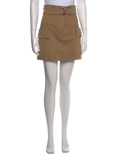 Pre-owned A.l.c Pleated Accents Mini Skirt In Neutral