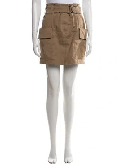 Pre-owned A.l.c Pleated Accents Mini Skirt In Neutral