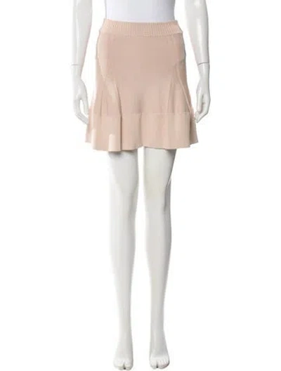Pre-owned A.l.c Pleated Accents Mini Skirt In Pink