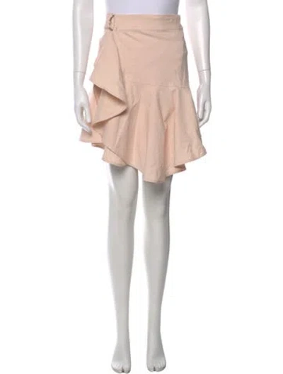 Pre-owned A.l.c Pleated Accents Mini Skirt In Pink